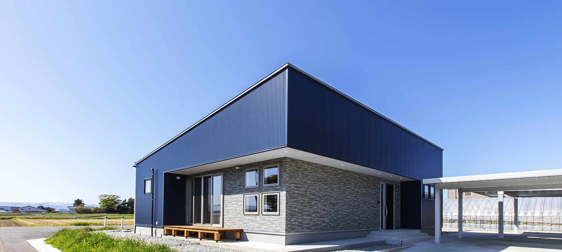 MIZUHO建築設計のコンセプトを表す住まいの外観