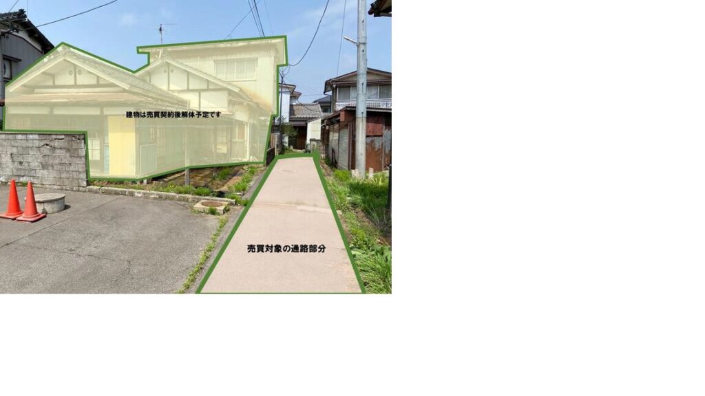 鶴岡市上畑町　住宅用地　更地引渡し