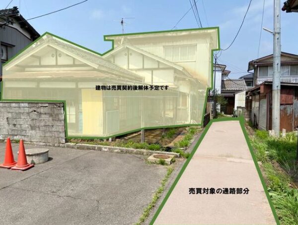 鶴岡市上畑町　住宅用地　更地引渡し