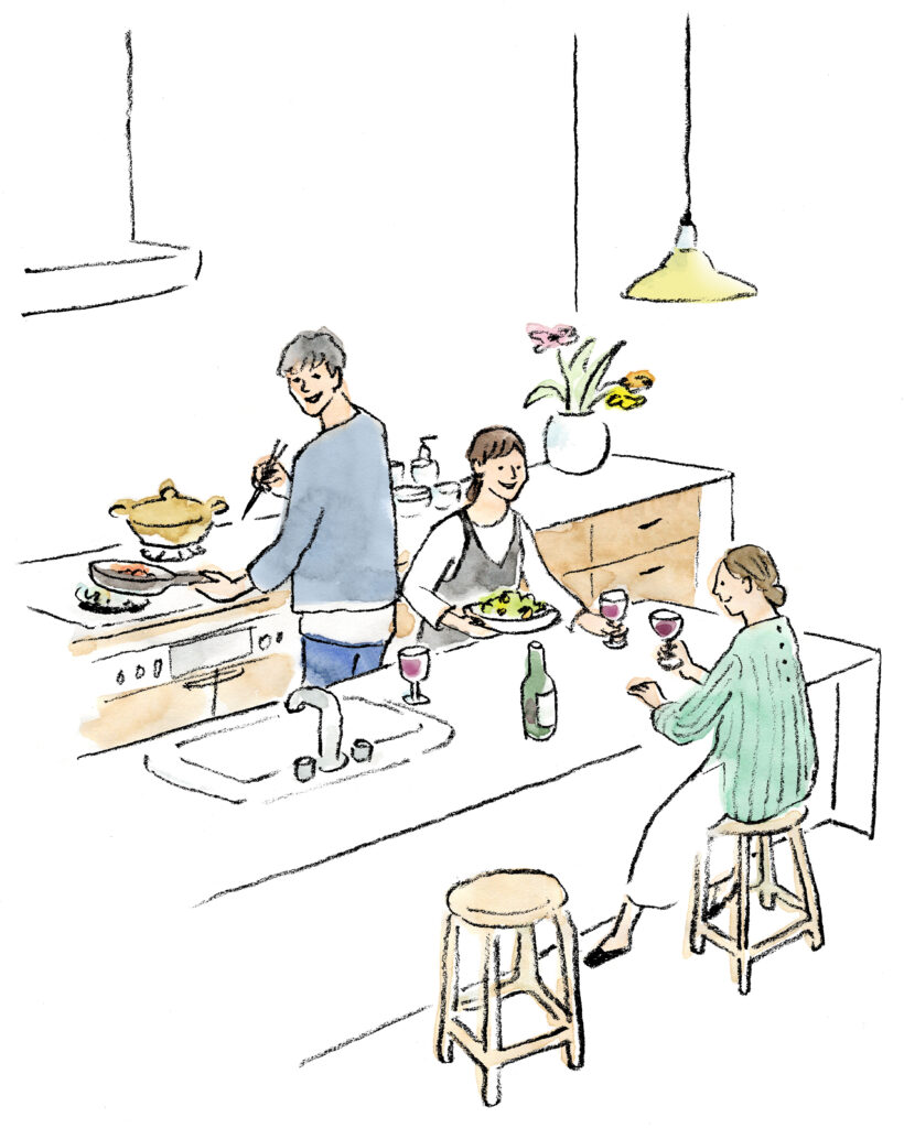 【部分リノベーション完成見学会】キッチンカウンターで乾杯できる家 @庄内町