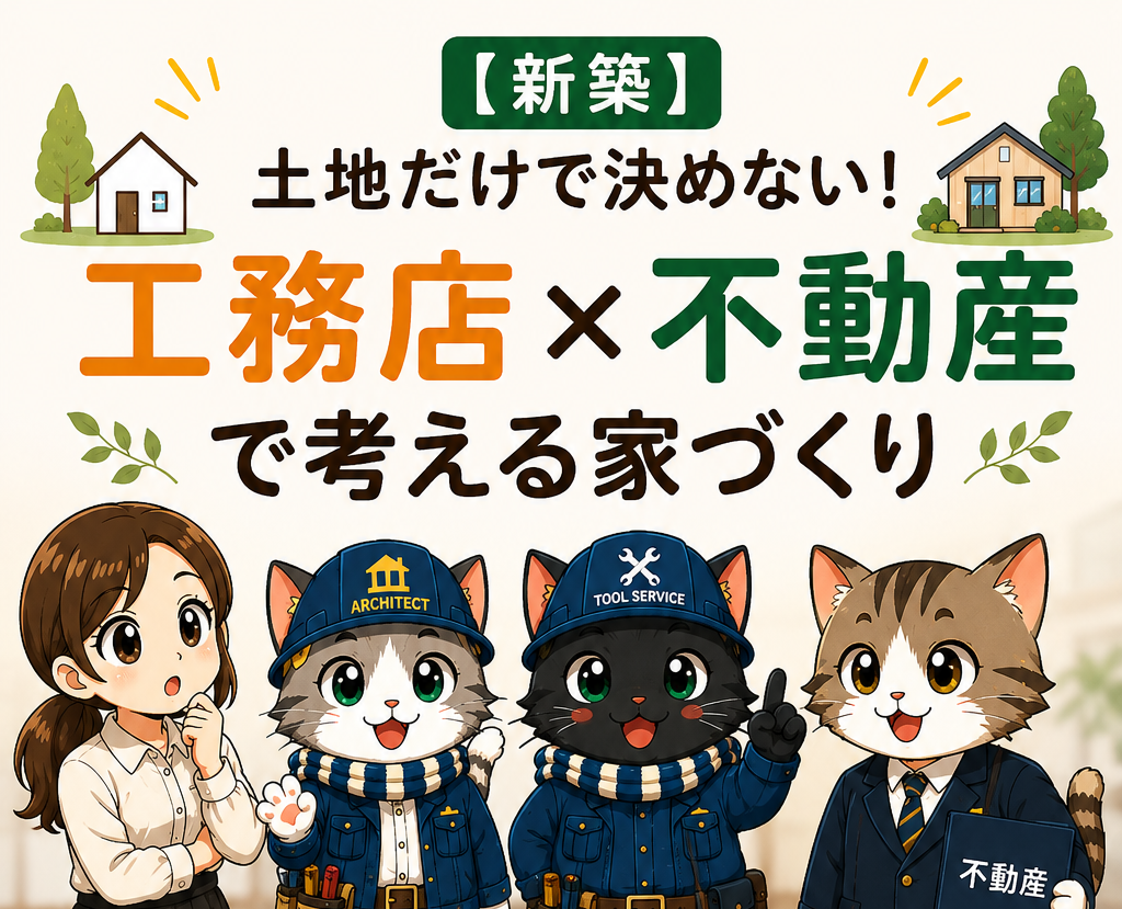 【新築】“工務店×不動産”の住宅会社は何が違う？土地探しから失敗しない家づくりの考え方